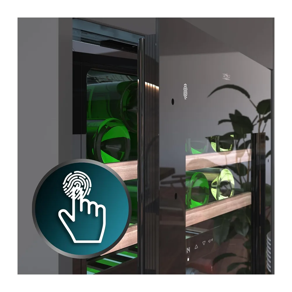 Cecotec Vinoteca Integrable con Compresor 36 Botellas GrandSommelier Duo 36000 Touch Black Compressor. — 5