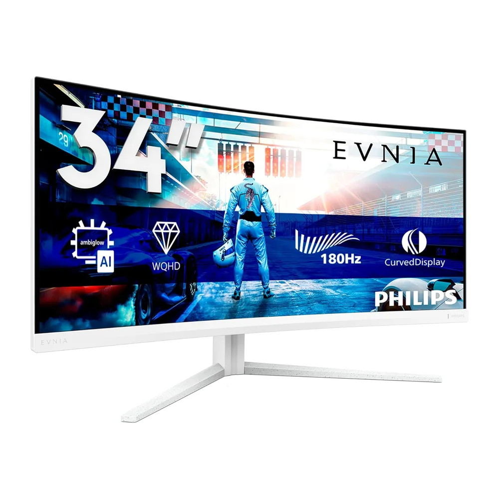 PHILIPS Evnia 34M2C5501A Gaming Monitor 34 Pulgadas 180Hz Panel Fast VA