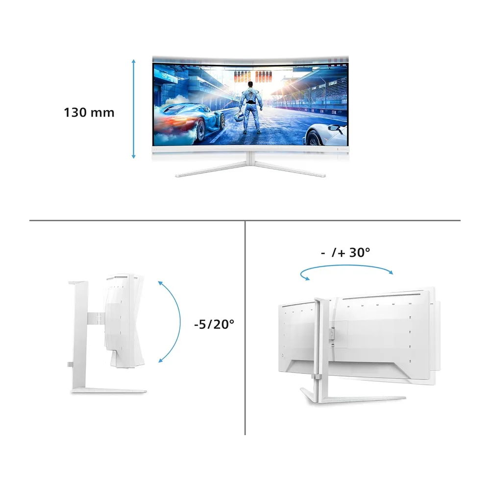 PHILIPS Evnia 34M2C5501A Gaming Monitor 34 Pulgadas 180Hz Panel Fast VA — 5