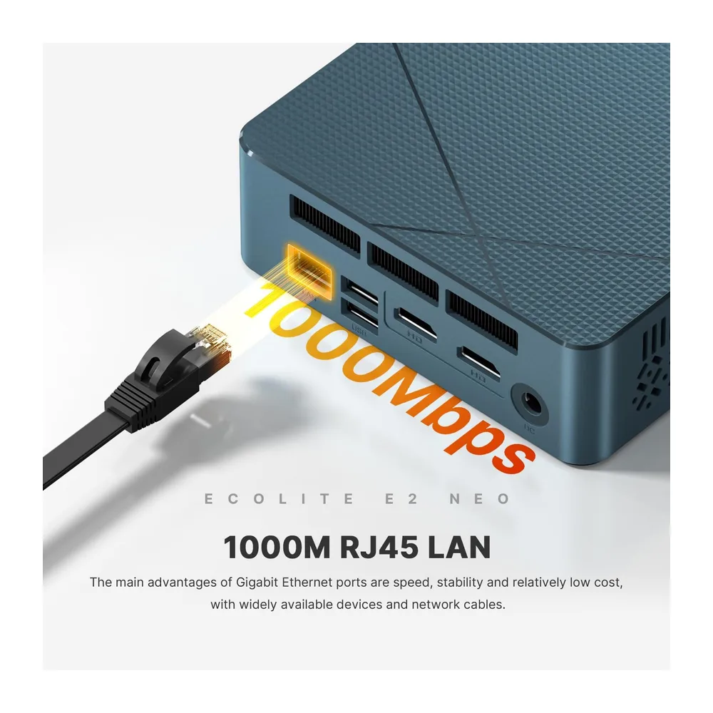 BOSGAME Mini PC E2 Air, AMD Ryzen 5 3501U(hasta 3.7GHz), 8GB RAM, 256GB SSD — 4