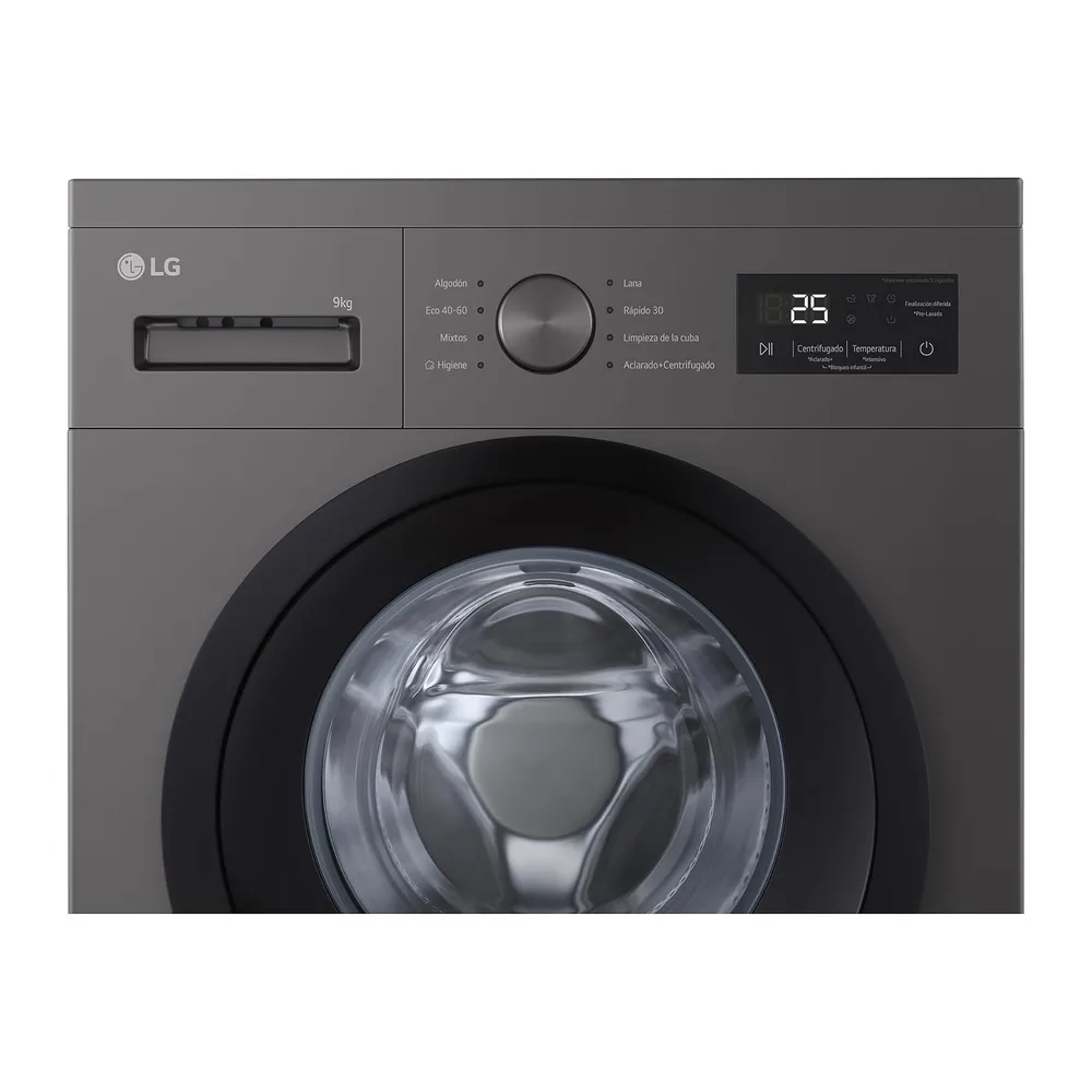 LG F4A1009NDK - Lavadora, 9 kg, 1400 rpm, Carga Frontal, 8 Programas, Programa Rápido y Programa Lavado a — 6
