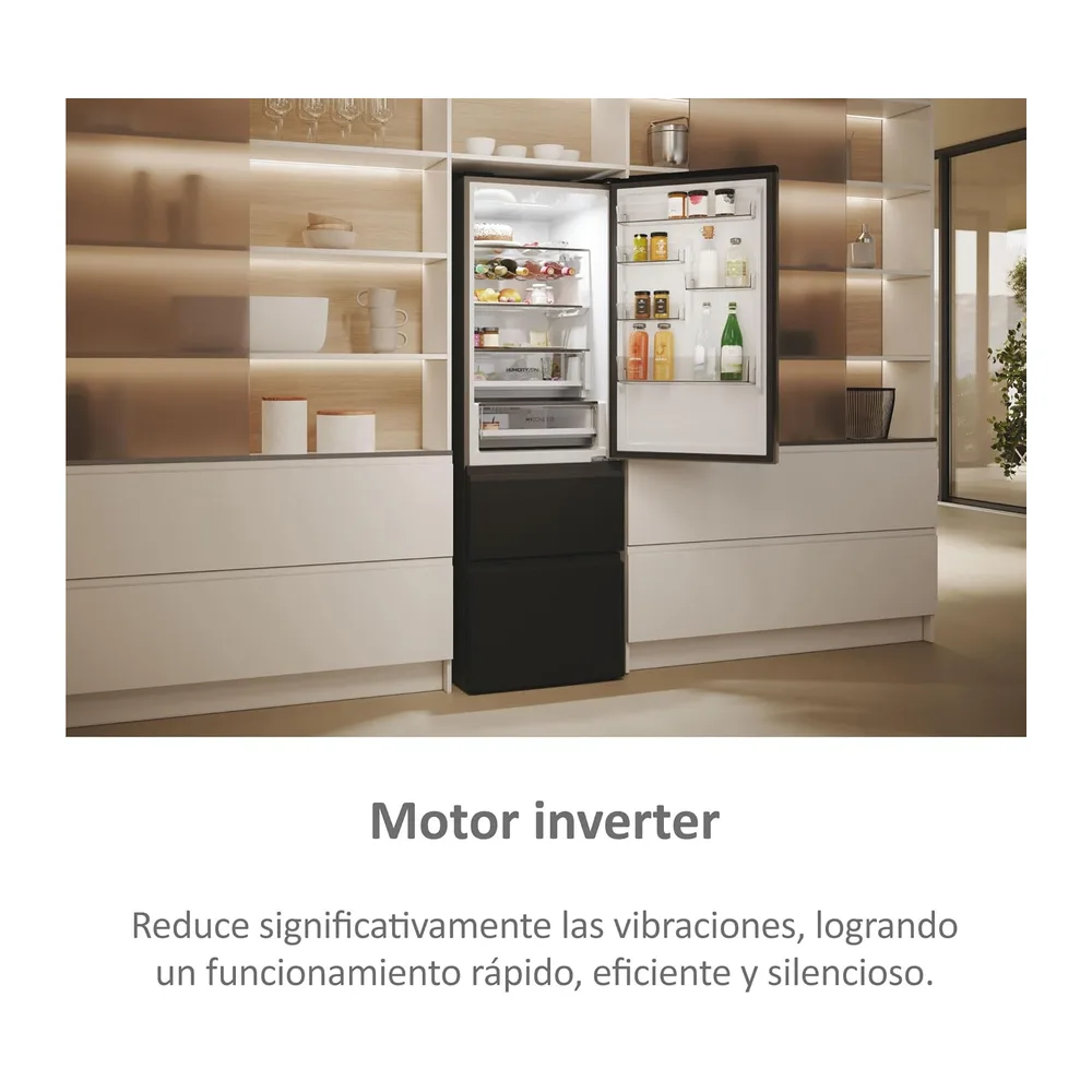 Haier 3D 60 Series 5 HTW5618DNPT - Frigorífico Combi, WIFI, Botellero, Cajones Direct Access, Direct Flow, — 6