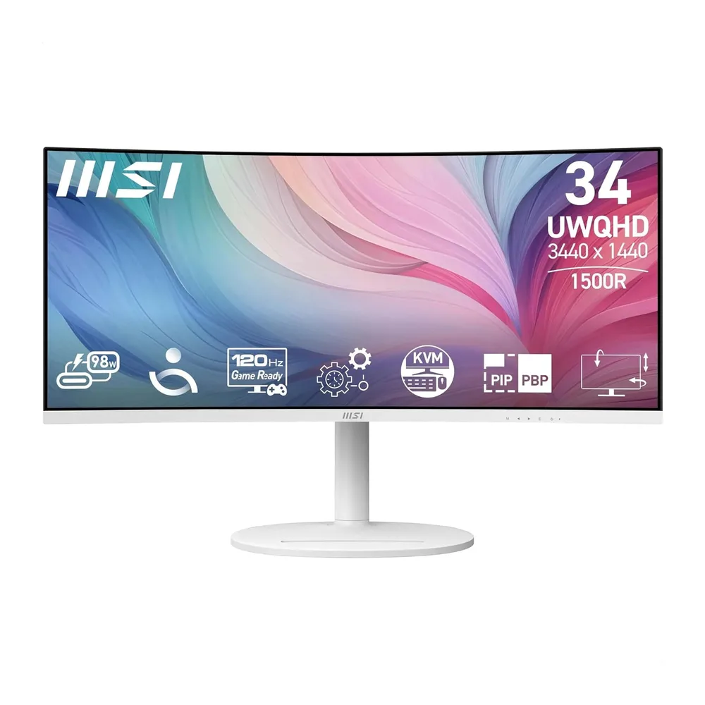 MSI Modern MD342CQPW Monitor Curvo de 34" UWQHD 1500R