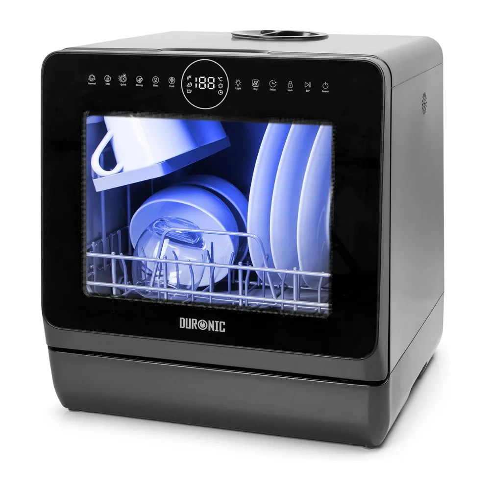 Duronic DW5 BK Mini Lavavajillas Portátil