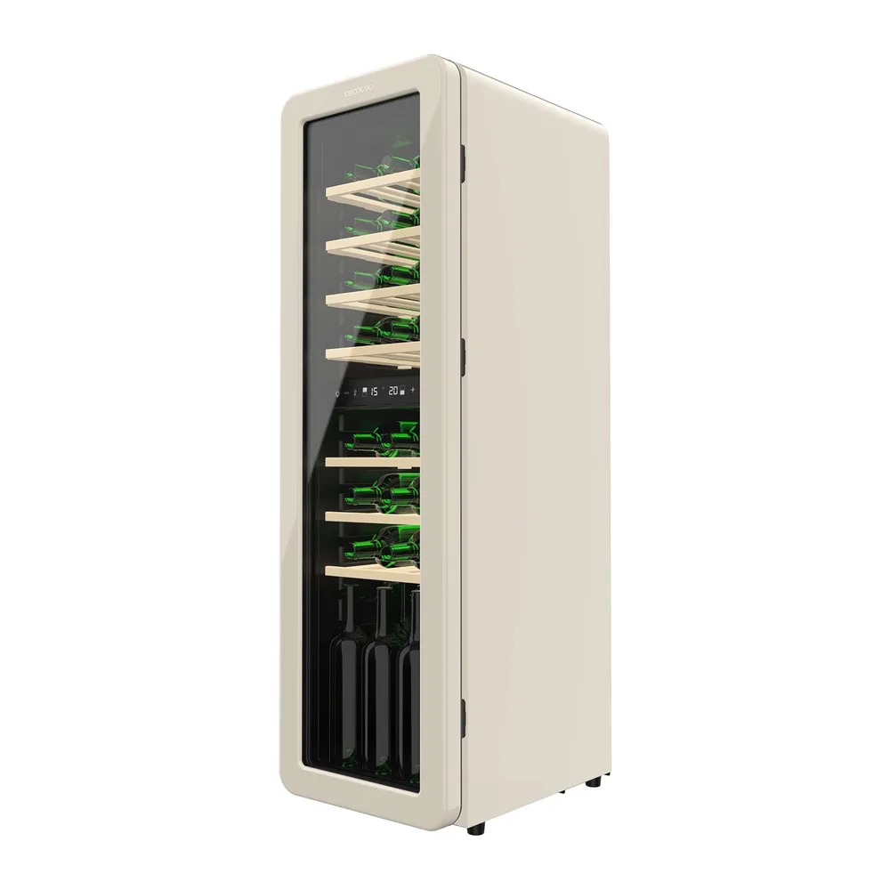 Cecotec Vinoteca 30 Botellas Retro Bolero Grandsommelier Origin Duo 30 Hit Beige. Acabado En Negro Con 2 — 2