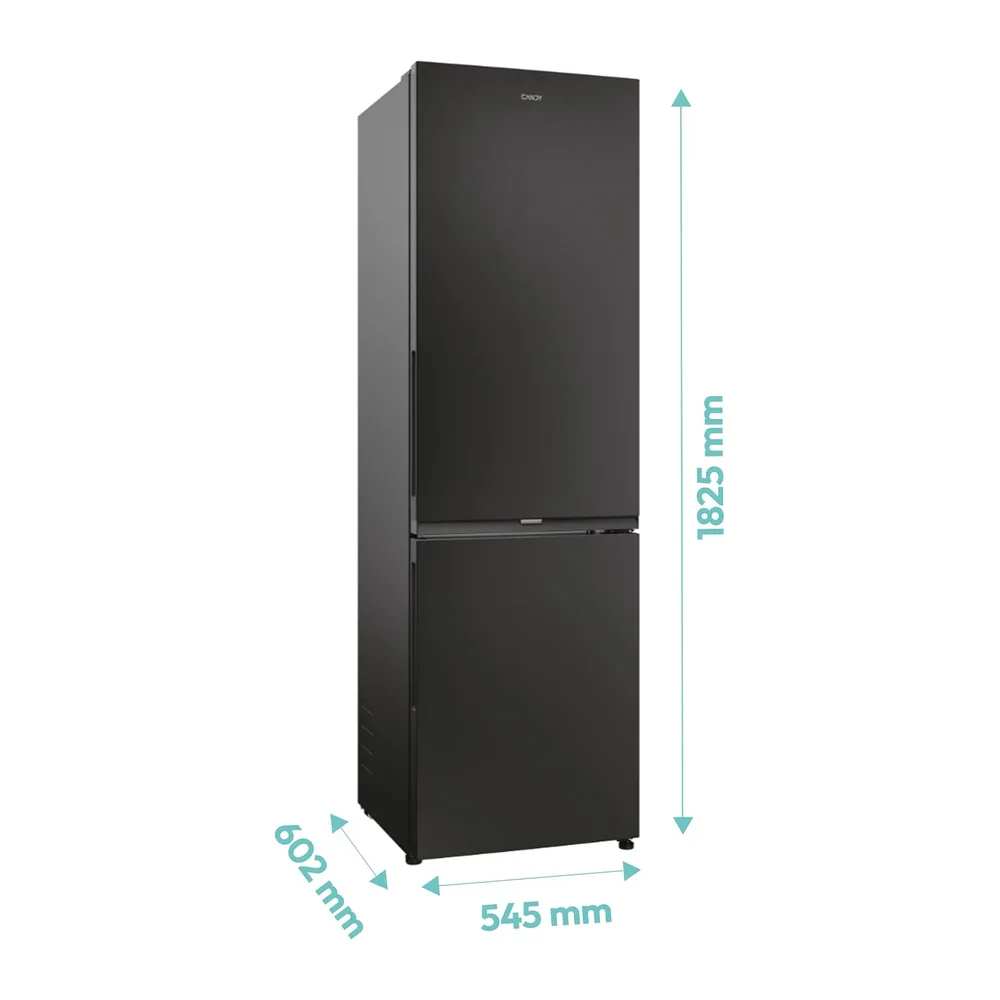 CANDY City Fresco 300 CNCQ2T518EB, Frigorífico Combi, 280L, Ancho 55cm, Altura 182cm, Total No Frost Circle+, — 2