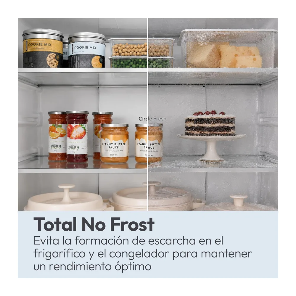 CANDY City Fresco 300 CNCQ2T518EB, Frigorífico Combi, 280L, Ancho 55cm, Altura 182cm, Total No Frost Circle+, — 6
