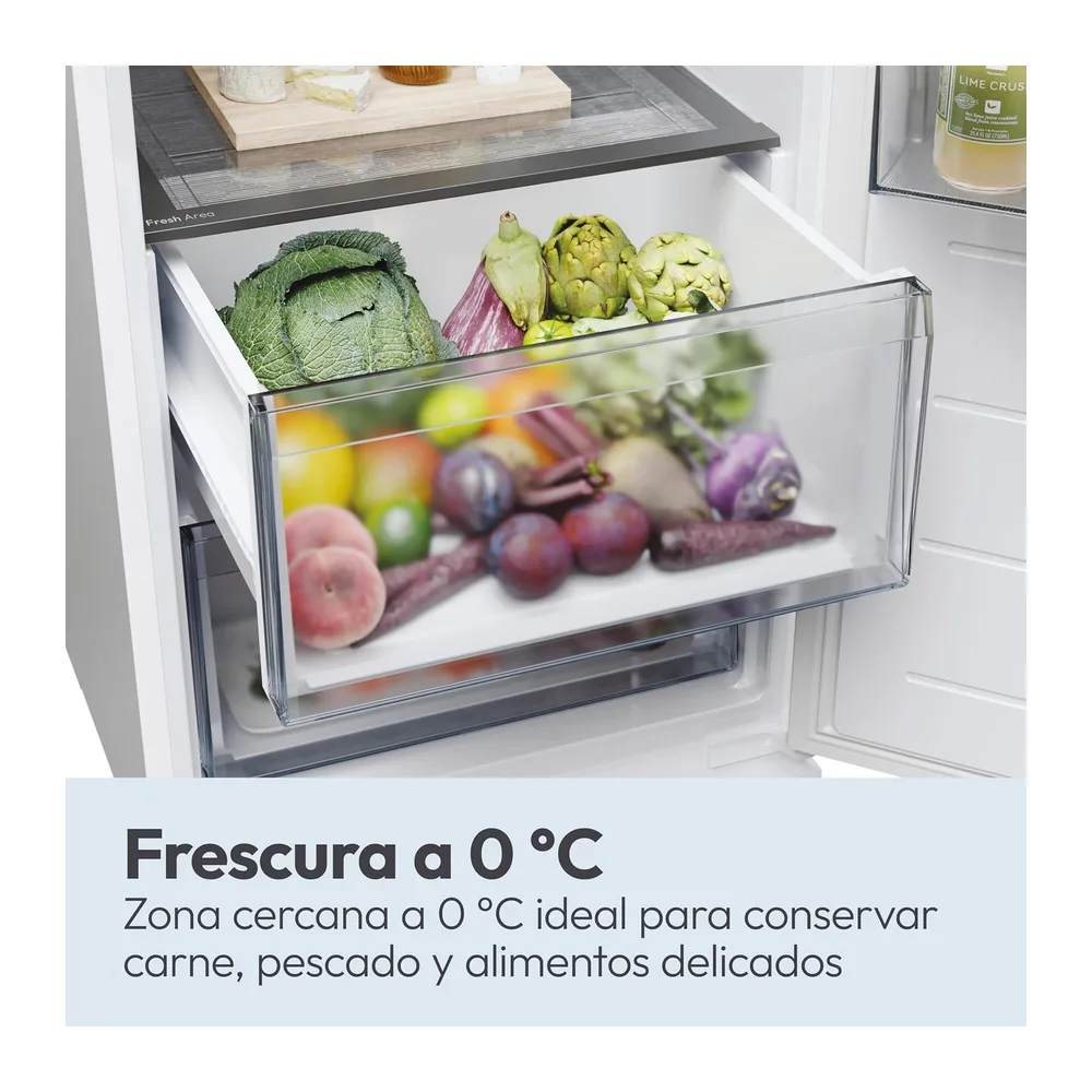 Candy City Fresco 300 CNCQ2T518EW, Frigorífico Combi, 280L, Ancho 55cm, Altura 182cm, Total No Frost Circle+, — 6