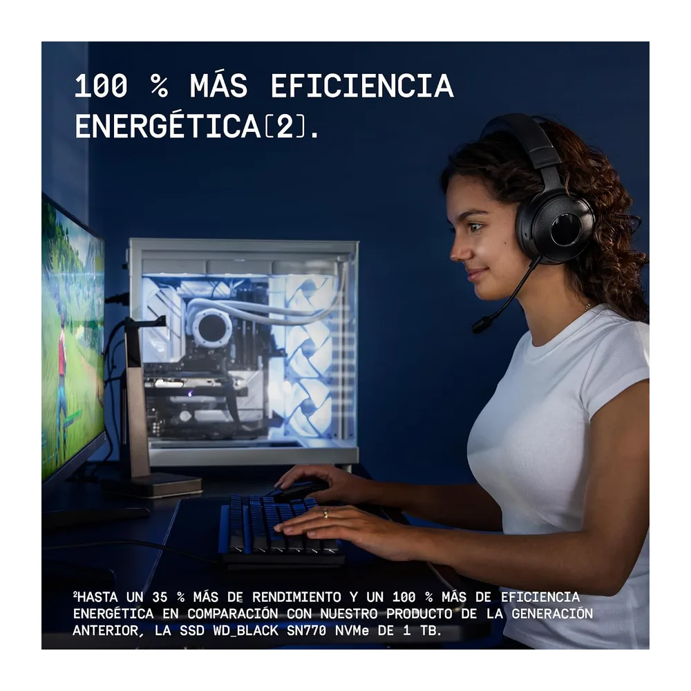 WD_Black SN7100 NVMe SSD 1TB (Velocidades hasta 7250/6900 MB/s de Lectura/Escritura — 5