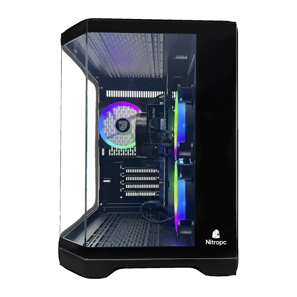 NitroPC - Pack Avanzado | PC Gaming Completo (AMD Ryzen 5 3400G 4/8 4.2GHz, RX Vega 11, RAM 16GB, M.2 1TB, — 4