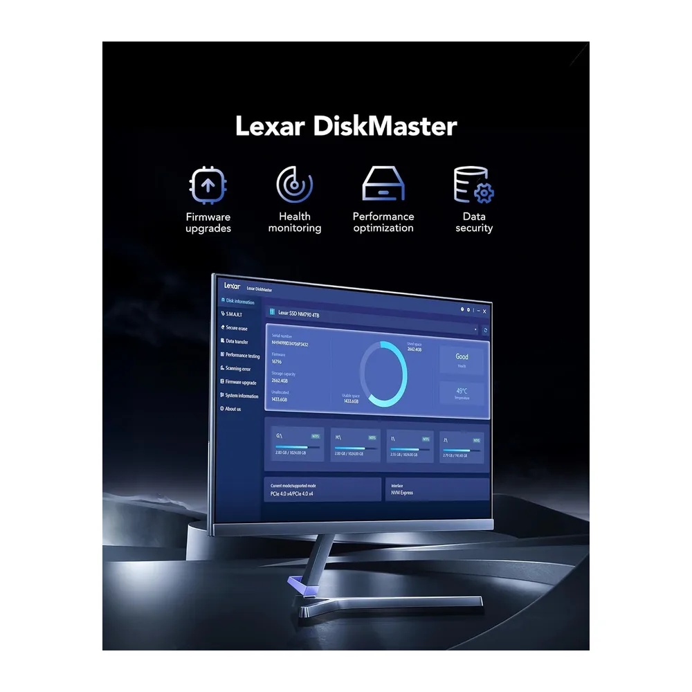 Lexar EQ790 SSD 1TB, M.2 2280 PCIe Gen4 NVMe SSD — 6
