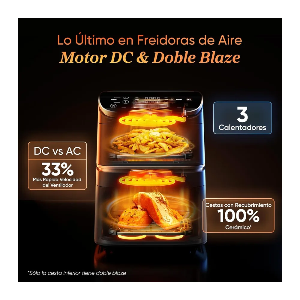 Cosori Freidora de Aire 10,8L Turbo Tower Pro Smart — 3