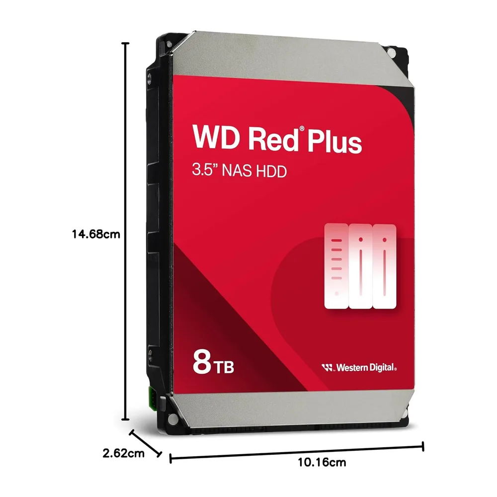 WD Red Plus 8TB NAS Disco Duro Interno 3,5" — 4