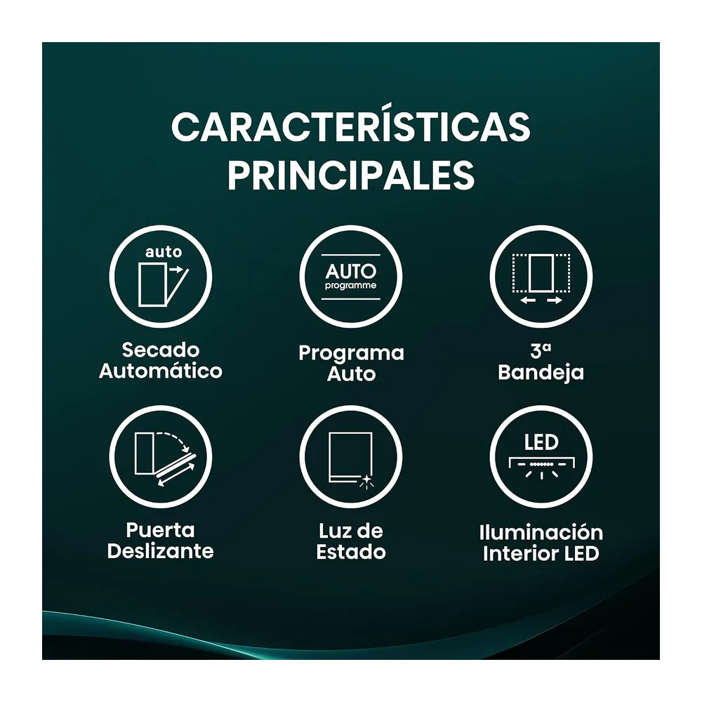 Hisense HV673A65 - Lavavajillas de Integración, Class A, Capacidad 16 Servicios, Alto 81.6cm x Ancho 59.8cm, — 3