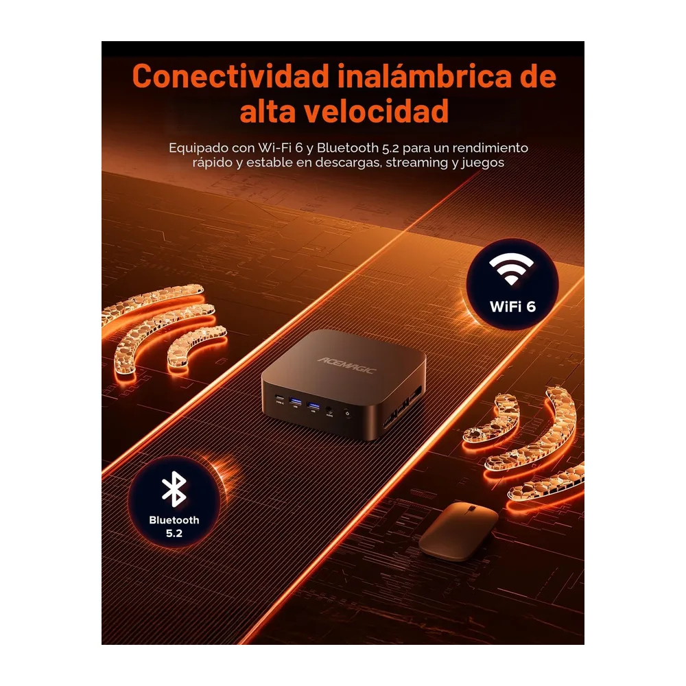 ACEMAGIC K1 Mini PC,AMD Ryzen 5 7430U|28W TDP|16GB LPDDR4X 512GB SSD — 6