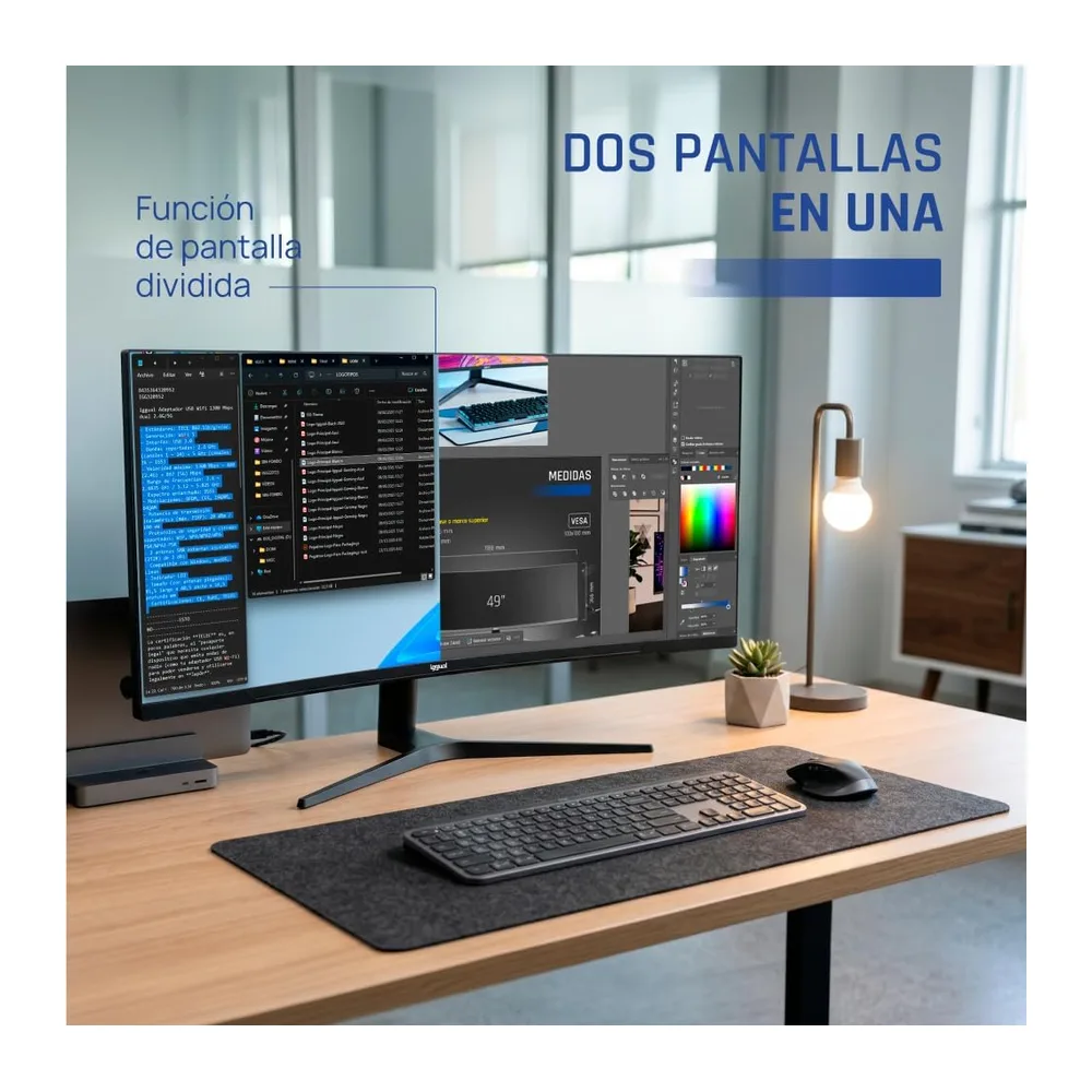 iggual Monitor 4K UltraWide Curvo 34" 21:9 WQHD 3440x1440px — 2
