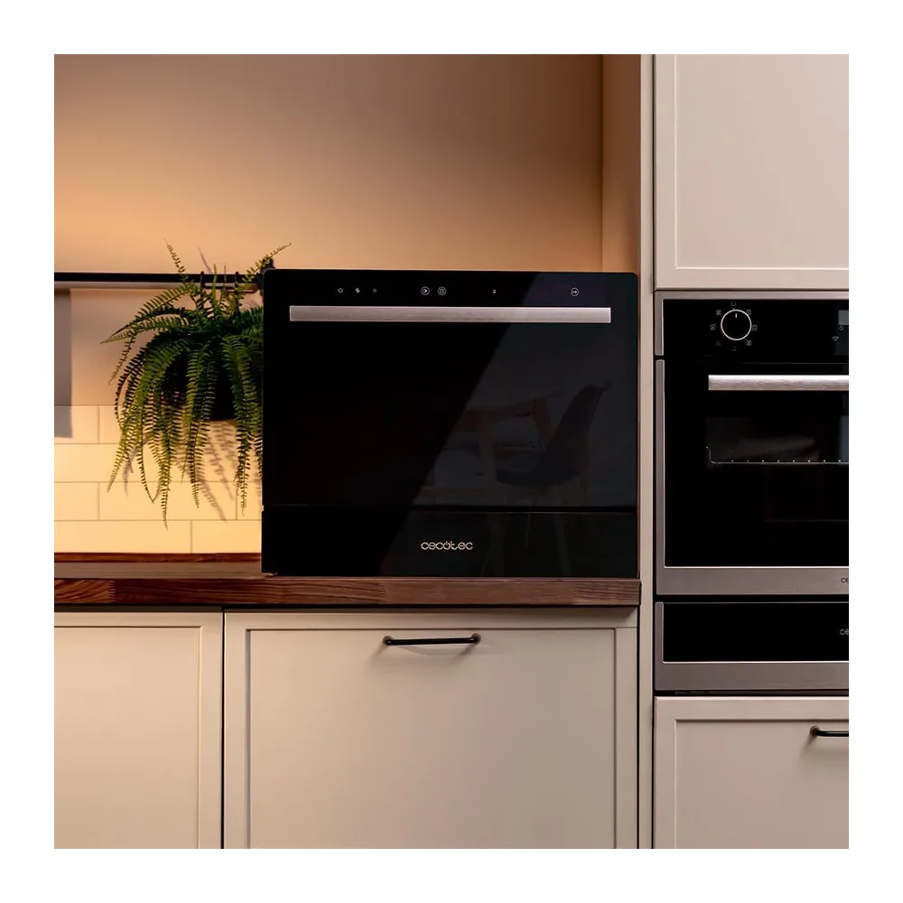 Cecotec Lavavajillas Compacto 6 Cubiertos Bolero Aguazero 2400 Black Glass. 1380W — 3