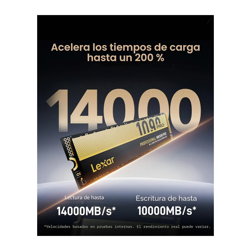 Lexar SSD NVMe PCIe 5.0 Gen5 1TB NM1090 Pro — 3