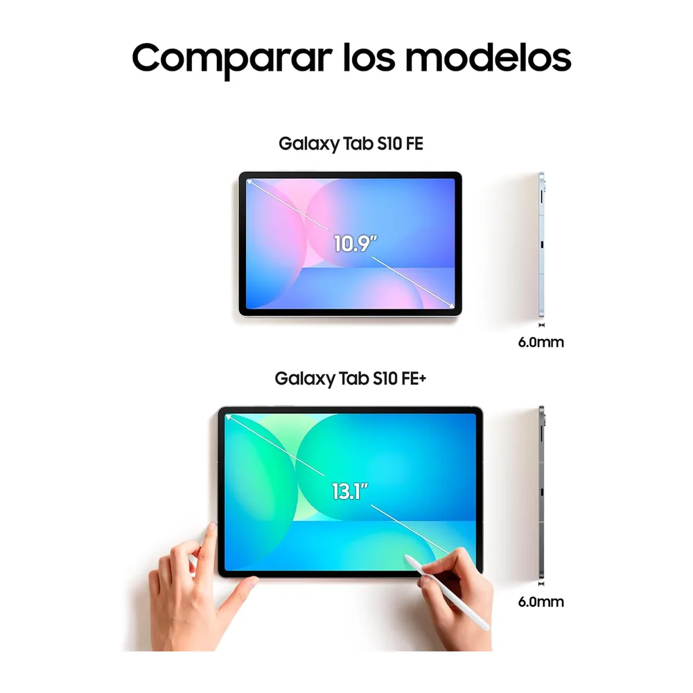 Samsung Galaxy Tab S10 FE 128GB, Tablet Android + S Pen, Galaxy AI, 8GB RAM, Pantalla de 10,9", Batería de — 5