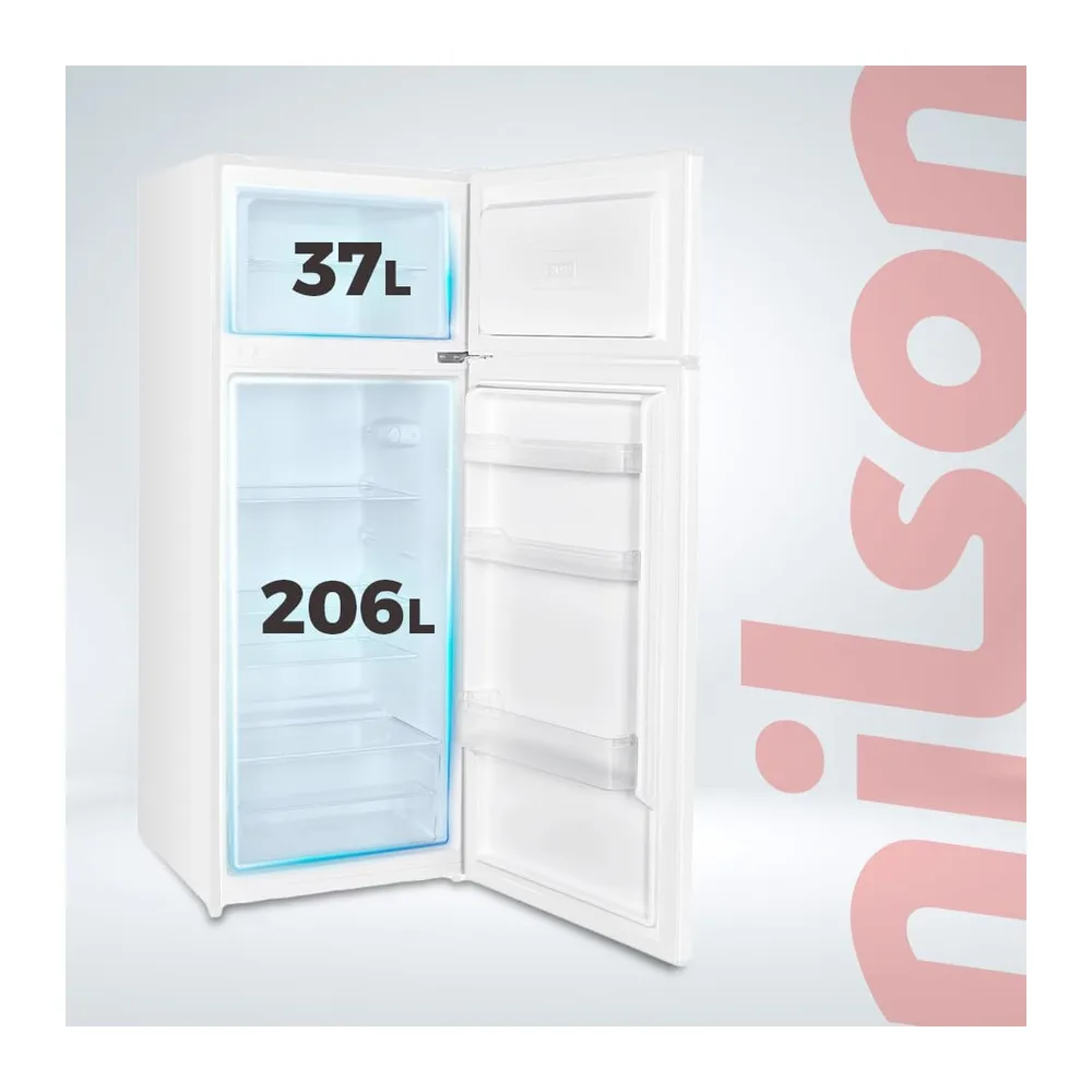 Nilson Frigorífico 2 Puertas Blanco NF145500E. Capacidad 206 L — 2