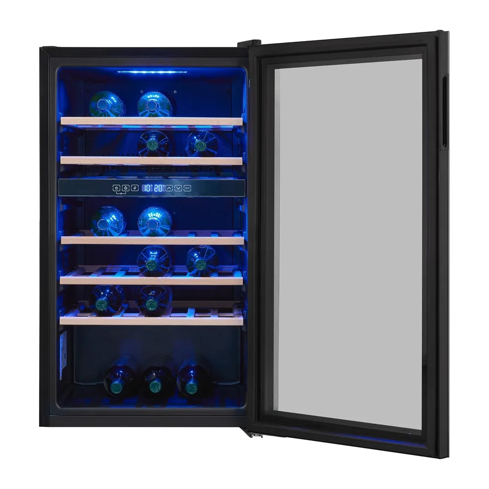 Exquisit® Vinoteca 45 Botellas 119L Negra Doble Zona 5-20°C LCD [Clase de eficiencia energética G] — 5