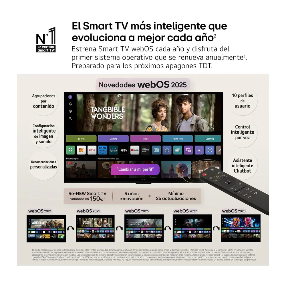 LG 32LR60006LA - TV 32" FHD (80 cm), Smart TV webOS 23, Procesador α5 AI Gen6, HDR10/HLG, Dolby Digital Plus, — 4