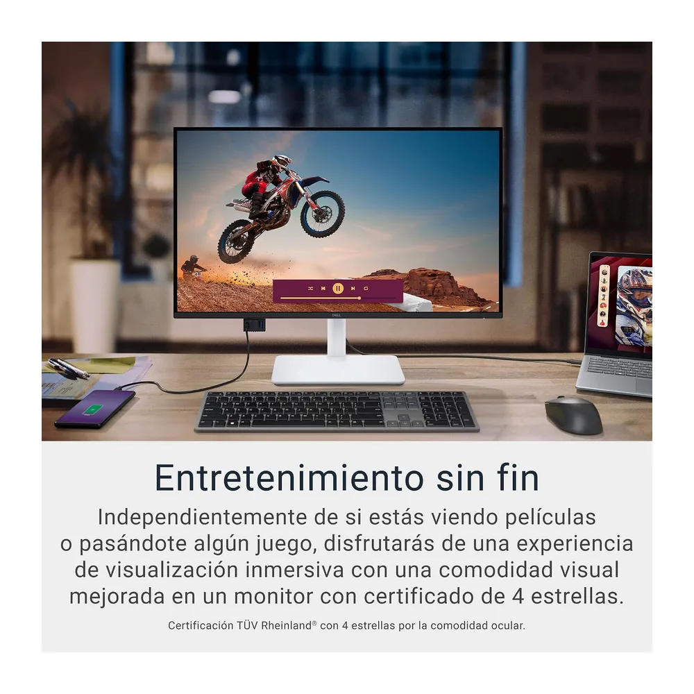 DELL 27 Plus USB-C Monitor - S2725QC, 4K UHD (3840x2160), 120Hz, IPS, 4ms, AMD FreeSync Premium, 99% sRGB, — 6