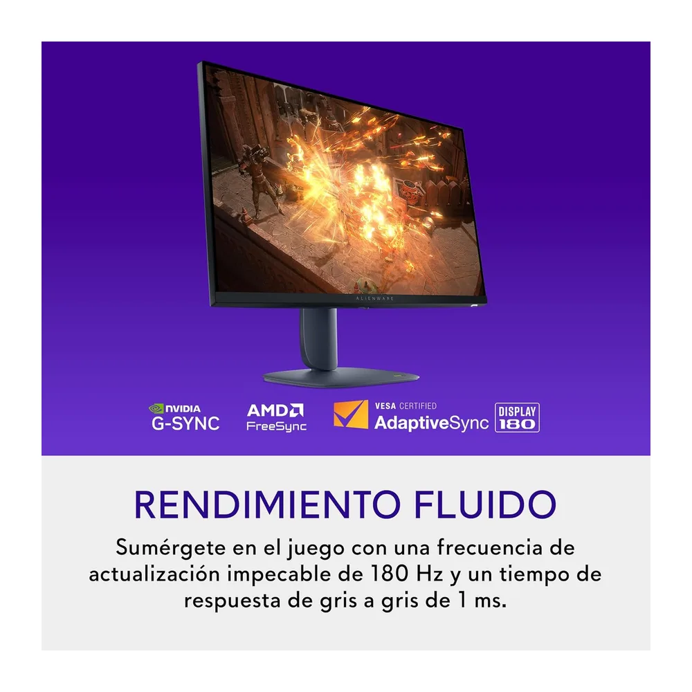Alienware 27 Monitor Gaming - AW2725DM, QHD (2560x1440), 180Hz, Fast IPS — 3