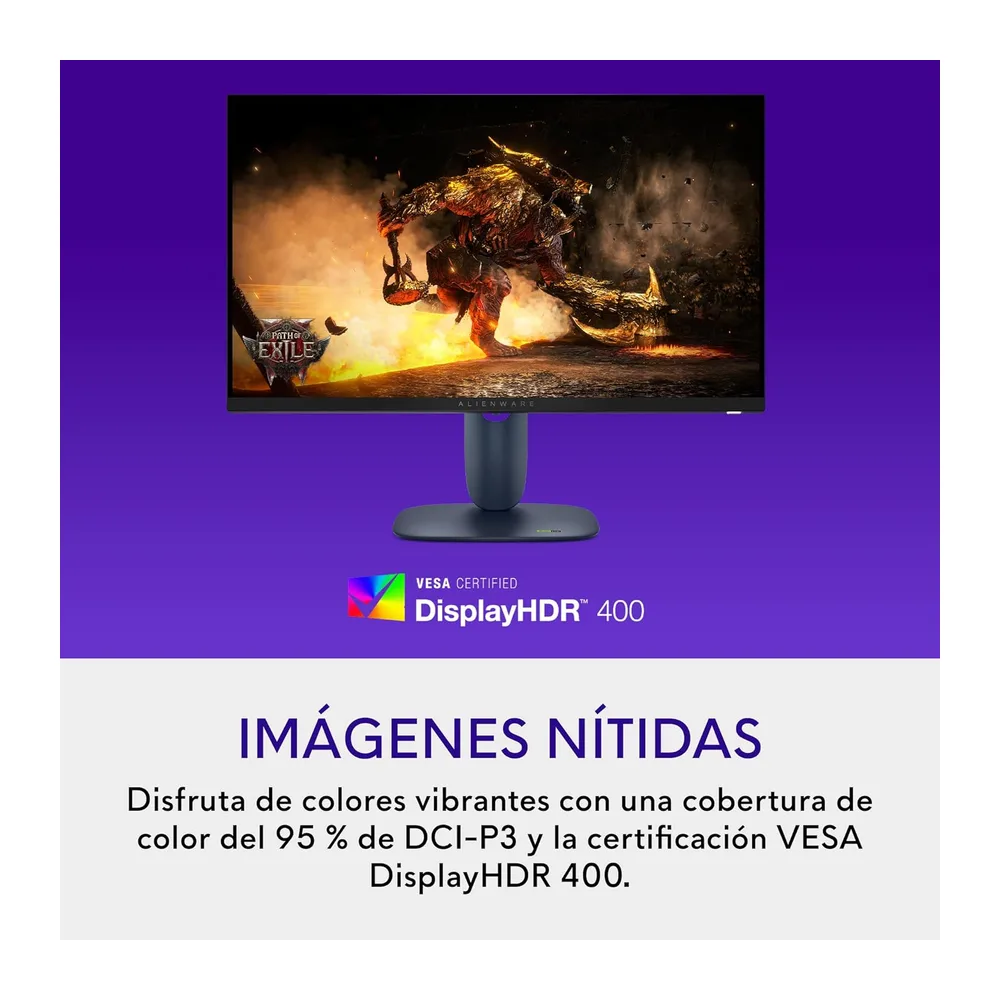 Alienware 27 Monitor Gaming - AW2725DM, QHD (2560x1440), 180Hz, Fast IPS — 4
