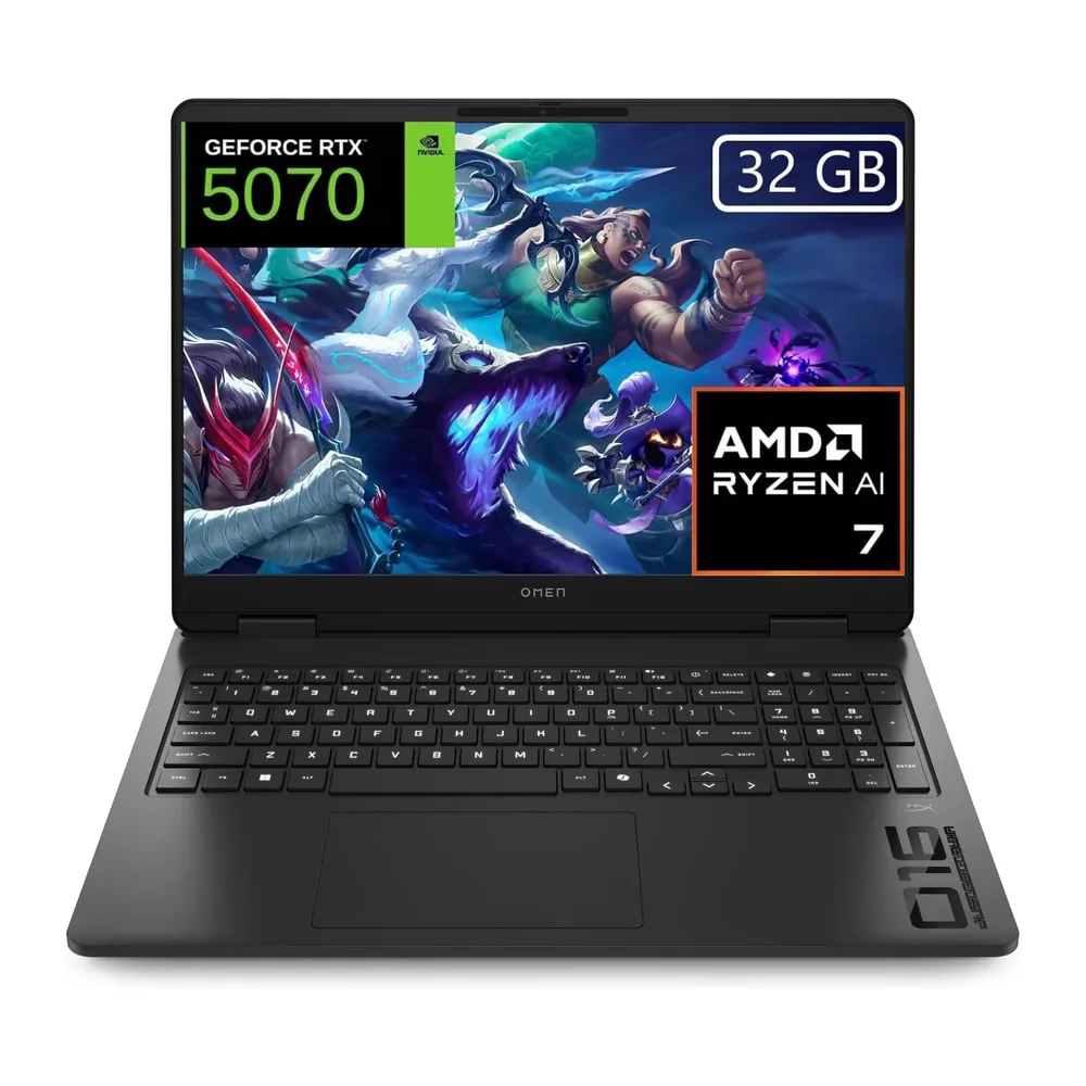 HP OMEN 16-ap0000ns - Ordenador portátil Gaming 16" (AMD Ryzen AI 7 350, 32GB RAM, 1TB SSD, NVIDIA GeForce