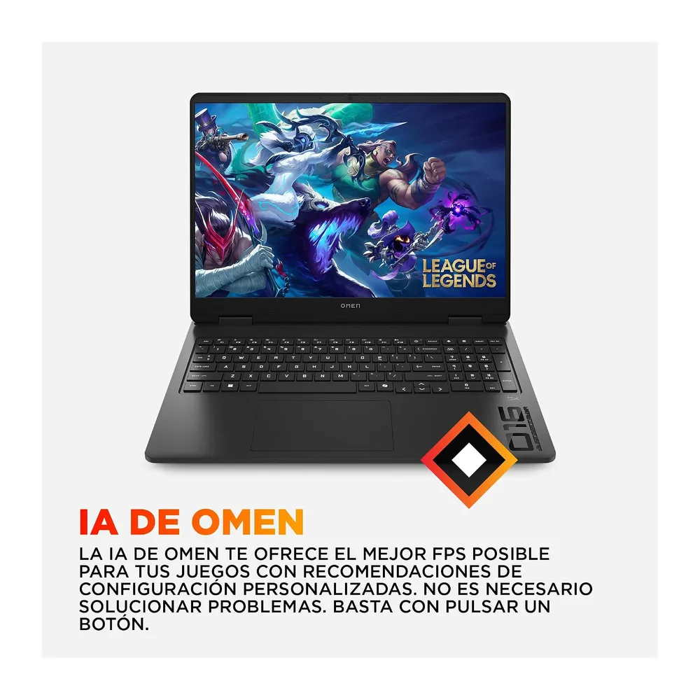 HP OMEN 16-ap0000ns - Ordenador portátil Gaming 16" (AMD Ryzen AI 7 350, 32GB RAM, 1TB SSD, NVIDIA GeForce — 5