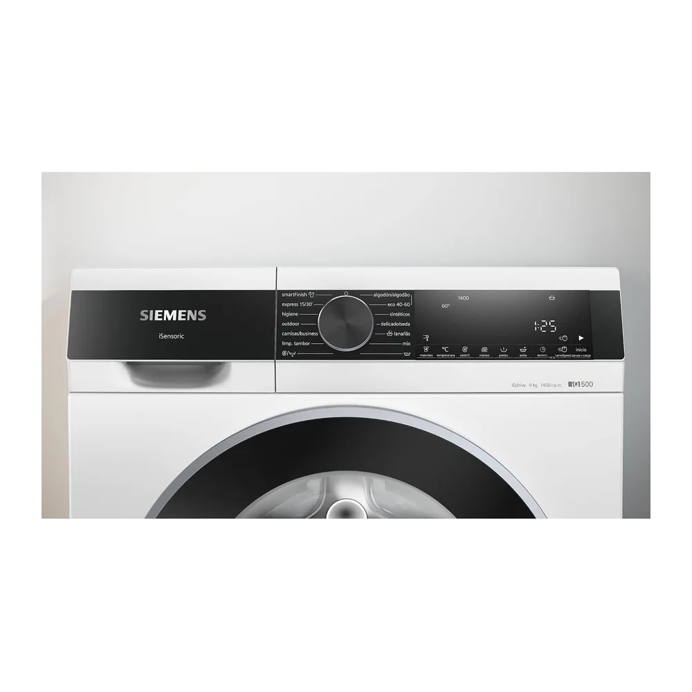 Siemens, Lavadora de carga frontal, 9 kg, Blanco, 1400 r.p.m, WG44G2ZAES [Clase de eficiencia energética A] — 5
