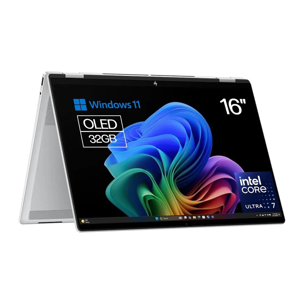 HP Omnibook X Flip - Ordenador portátil Convertible de 16" 3K OLED táctil (Intel Ultra 7-258V EVO, 32GB RAM,