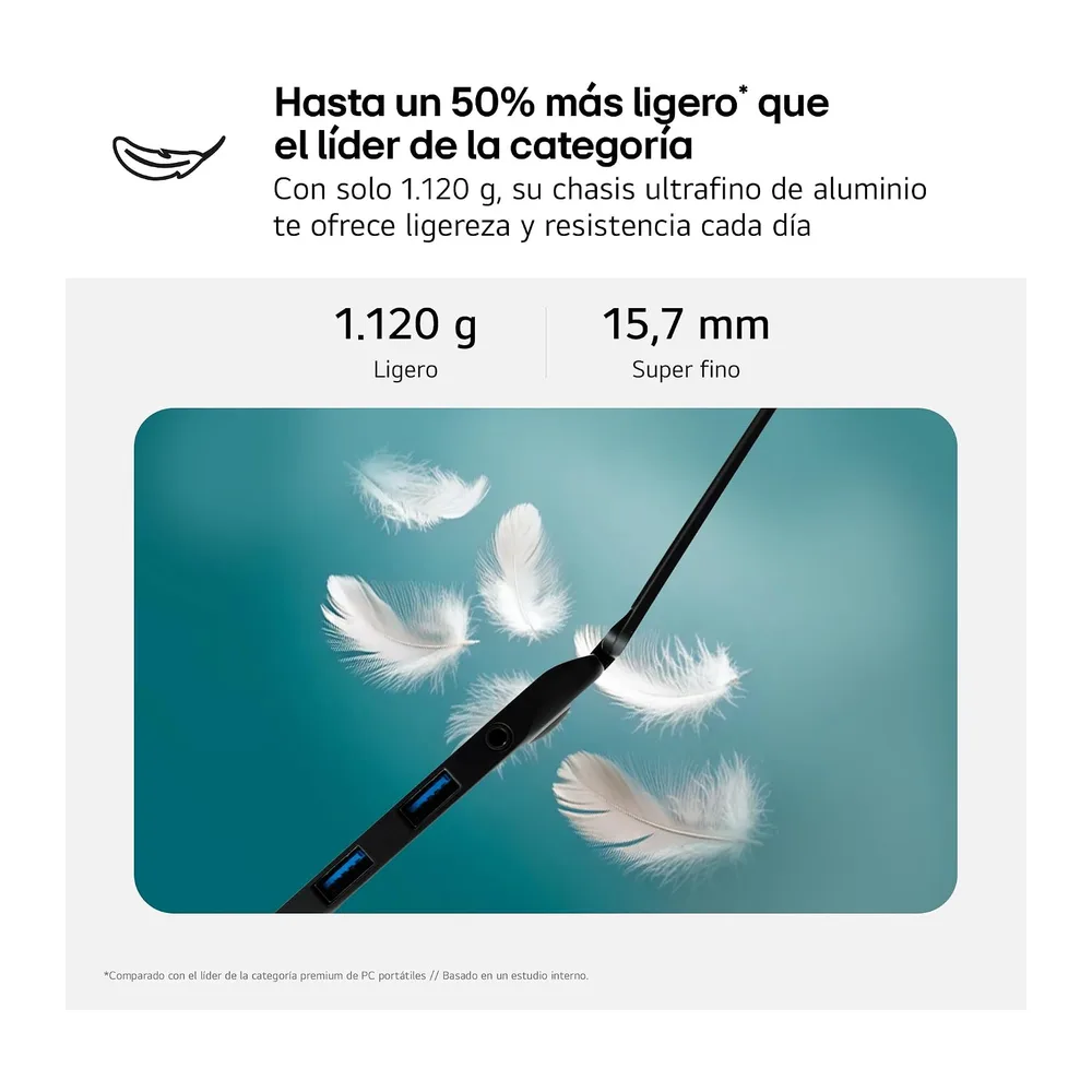 LG gram 14Z90T-G.AD8BB Ordenador Portátil 14 Pulgadas Intel Core Ultra7 255H — 3