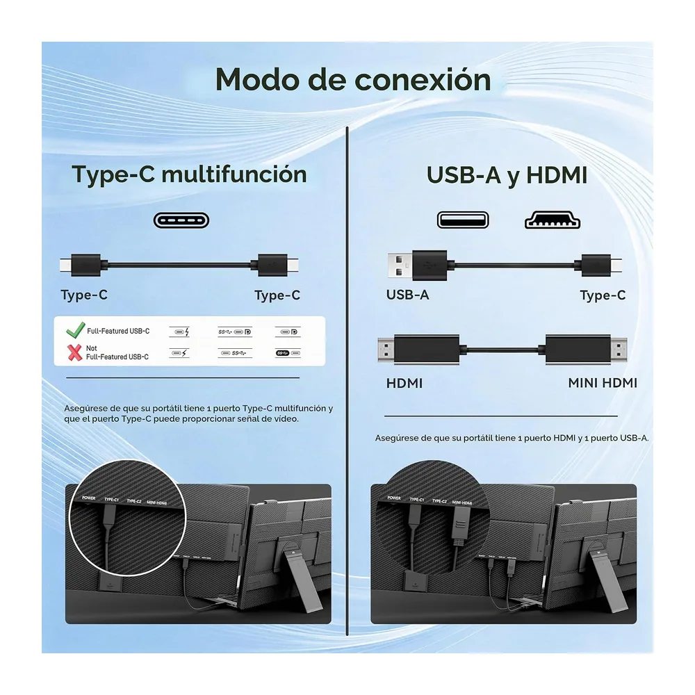 domyfan 15,6" Extensor de Pantalla Portátil para Laptop — 6