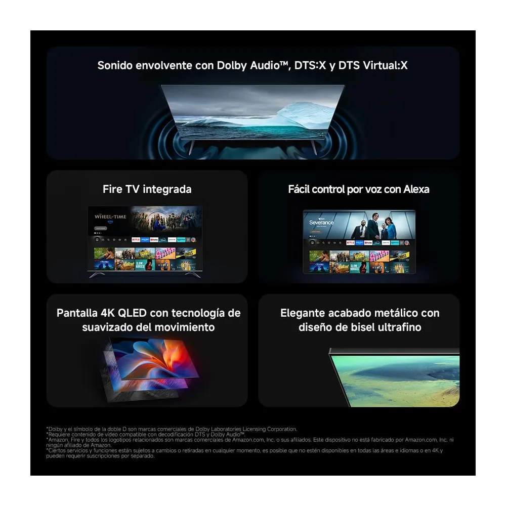 XIAOMI TV F Pro 43 Pulgadas (109 cm), 4K UHD Smart TV Fire OS8 HDR10 L43MB-FAVEU [Clase de eficiencia — 2