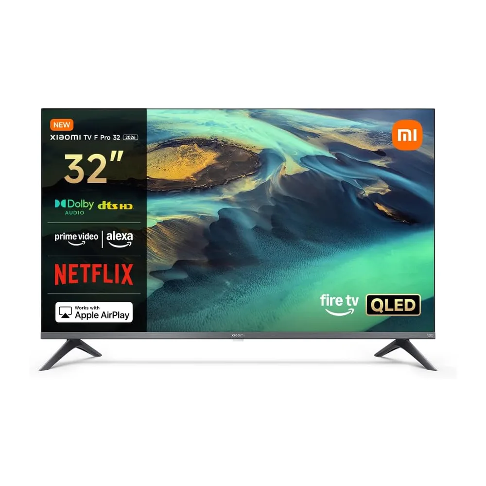 XIAOMI TV F Pro 32, 32 Pulgadas (81 cm), QLED, Smart TV, Fire OS7, Control por Voz Alexa, Dolby Audio™, DTS