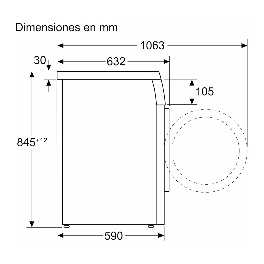 Balay – Lavadora, Libre Instalación, 9 kg, Display Táctil, Programas Super rápido y Rápido/mix, Silenciosa, — 3