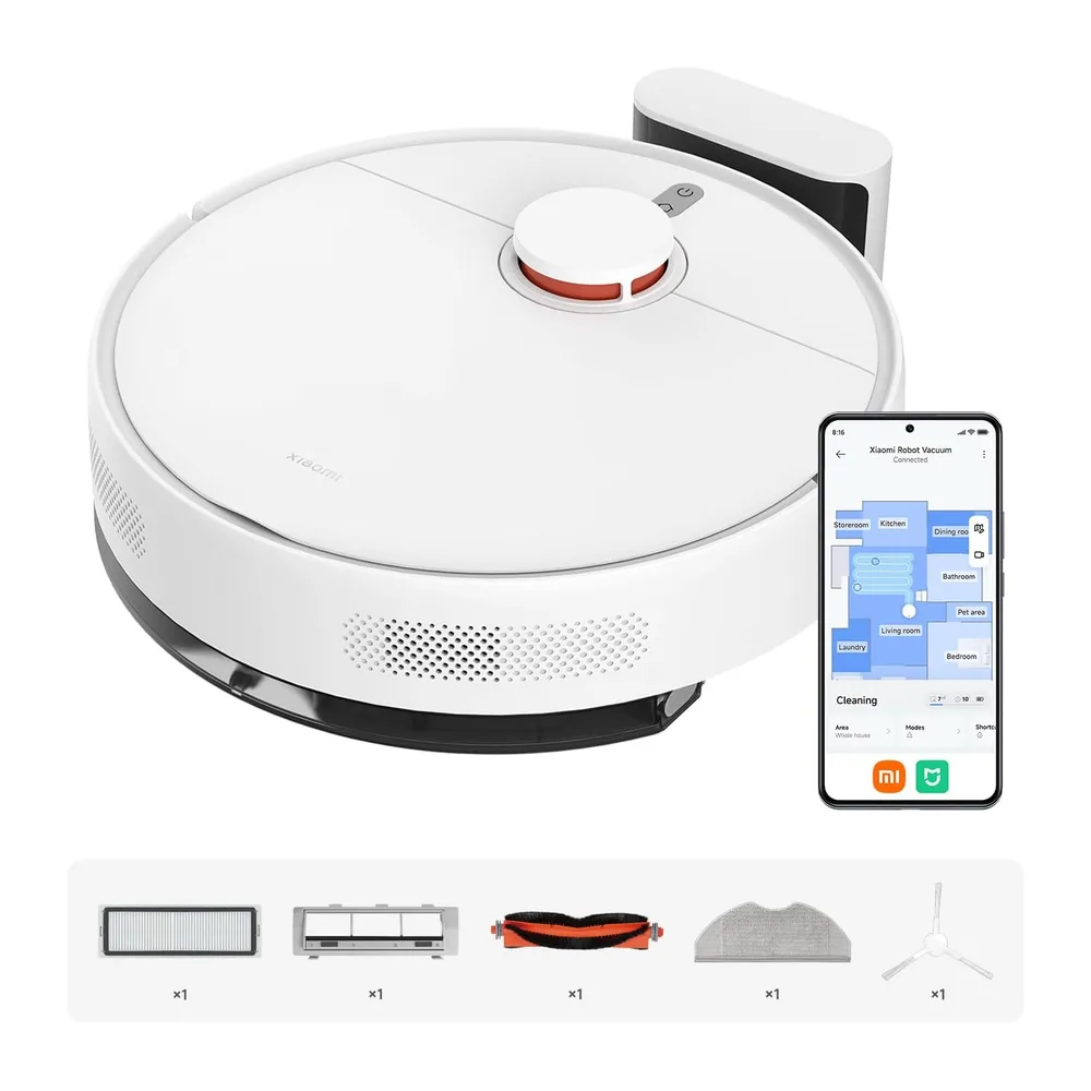 XIAOMI S40C Robot Aspirador con Fregado, 5000 Pa, Control App y Voz
