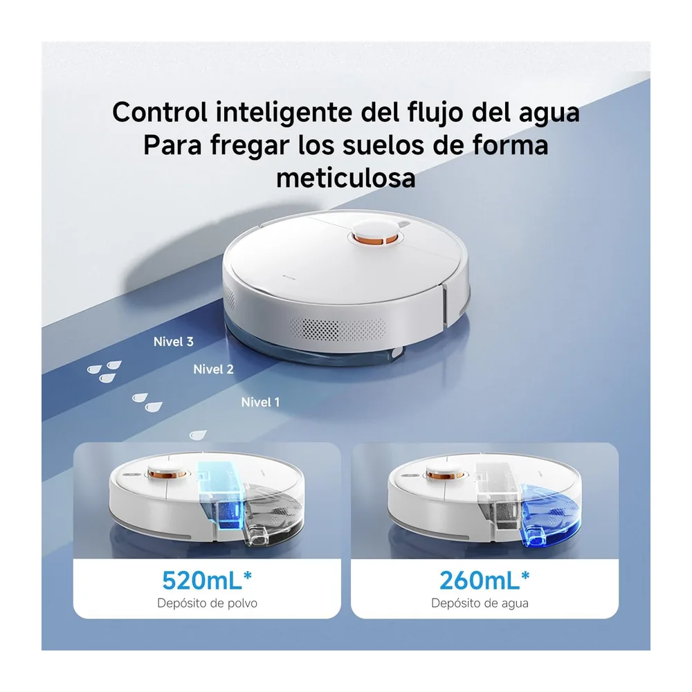 XIAOMI S40C Robot Aspirador con Fregado, 5000 Pa, Control App y Voz — 4