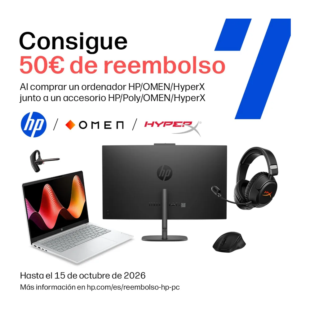 HP 15-fc0243ns - Ordenador portátil de 15.6" FHD (AMD Ryzen 7-7730U, 32 GB RAM, 1TB SSD, AMD Radeon Graphics, — 2
