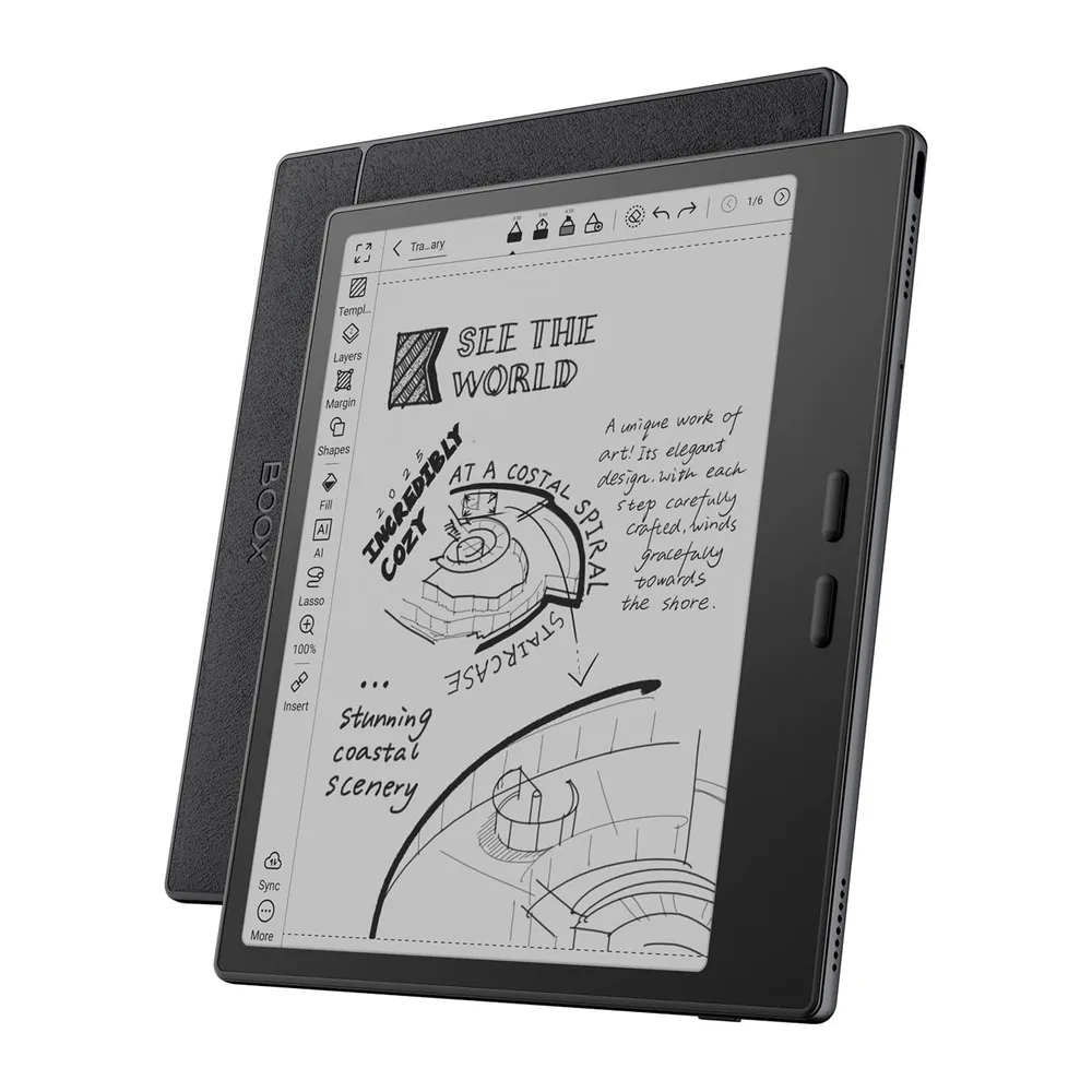 BOOX Go 7 ePaper Tablet 7” B/N 64 GB 300 ppi Android 13 Luz Frontal BT WiFi (Negro) — 2