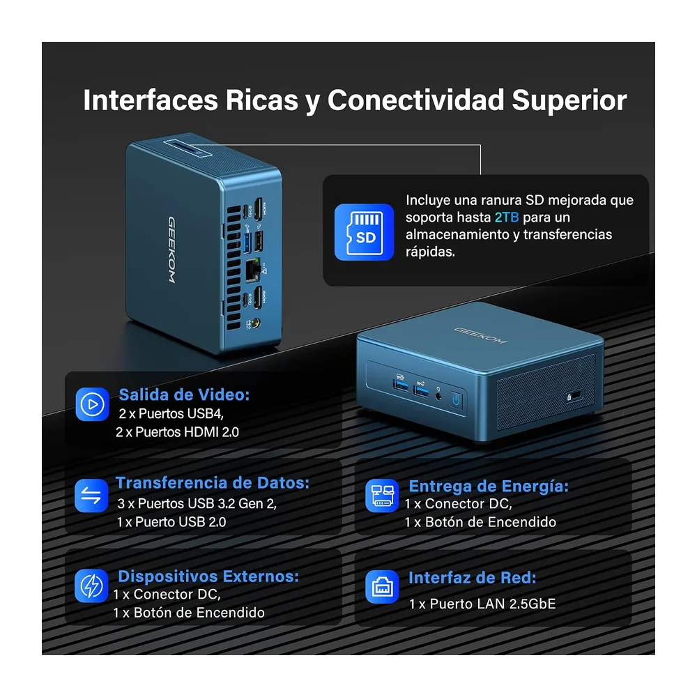 GEEKOM IT12 Mini PC con Intel Core i5-12450H — 5