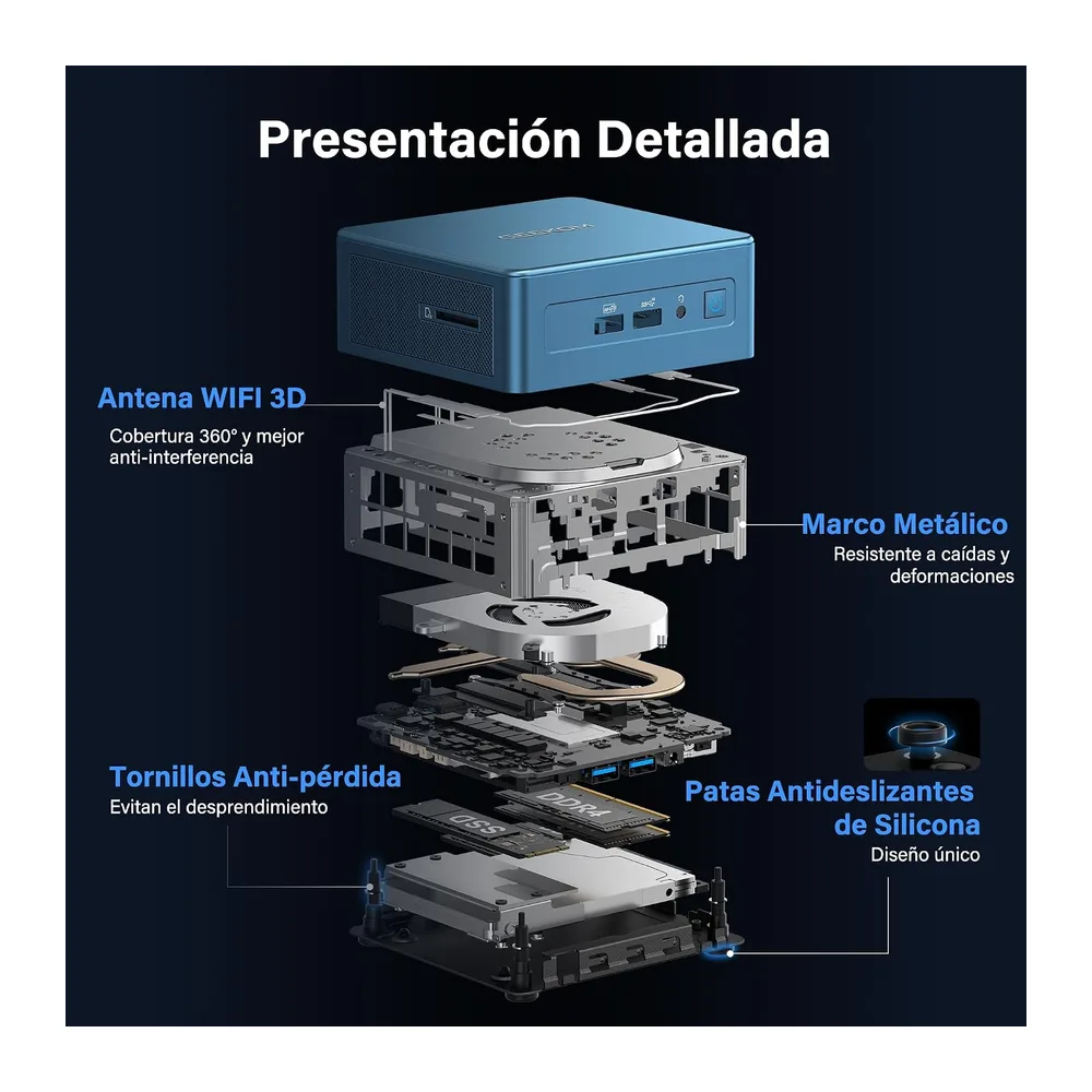 GEEKOM IT12 Mini PC con Intel Core i5-12450H — 6