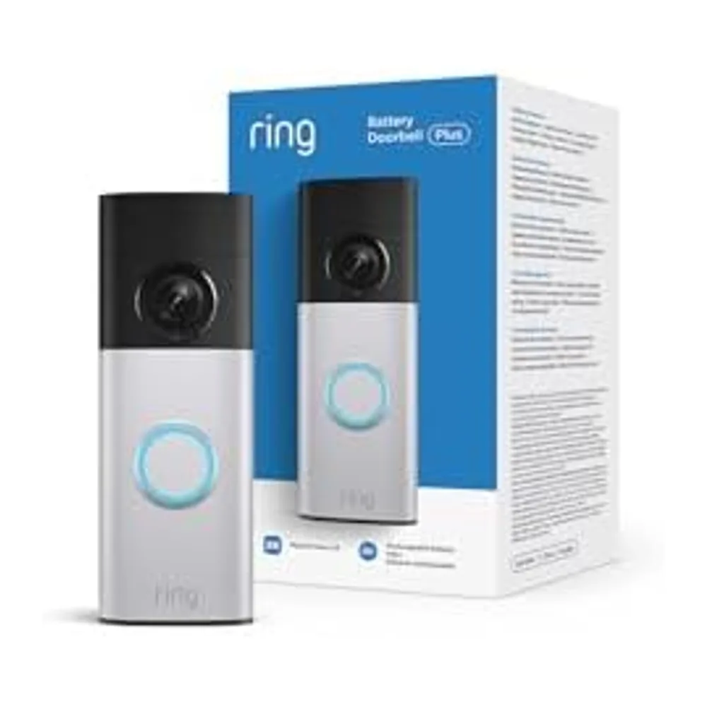 Ring Battery Video Doorbell 2K Plus, Videotimbre con batería (última gen.), Timbre con cámara, Retinal 2K, — 2