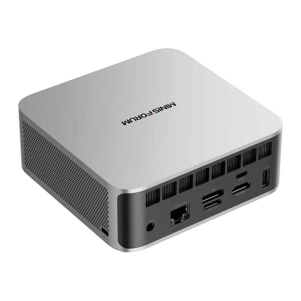 MINISFORUM AI X1-255 Mini PC, AMD Ryzen 7 255 (8C / 16T, hasta 4.9 GHz), HDMI/DP / USB4 (4K @ 120Hz), USBA X