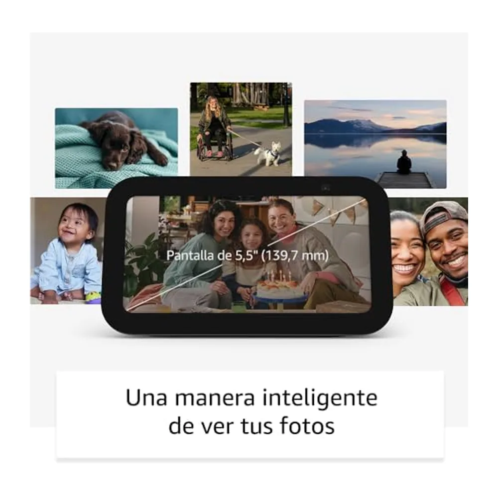 Echo Show 5 (3.ª generación) | Antracita, pack de 2 + Tapo L530EA Bombilla LED Inteligente (E27), Compatible — 3