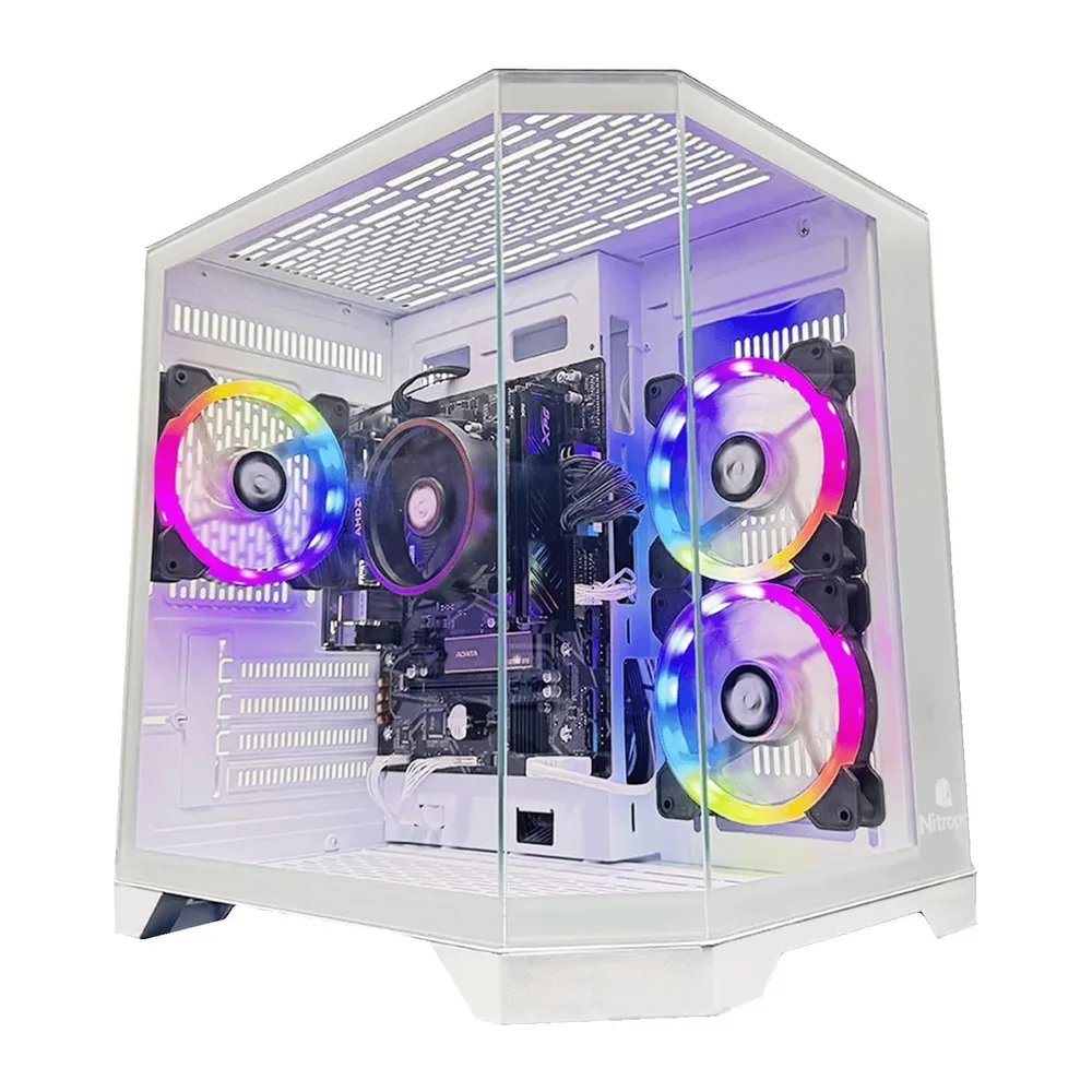 NitroPC - Pack Avanzado | PC Gaming Completo (AMD Ryzen 5 3400G 4/8, RX Vega 11, RAM 16GB, 480 GB SSD, — 2