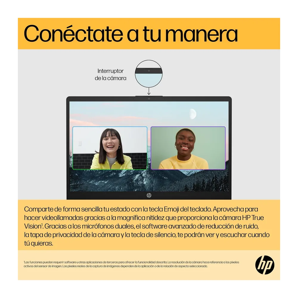 HP 15-fc0237ns - Ordenador portátil de 15.6" FHD (AMD Ryzen 5-7520U, 16 GB RAM, 1TB SSD, AMD Radeon Graphics, — 5