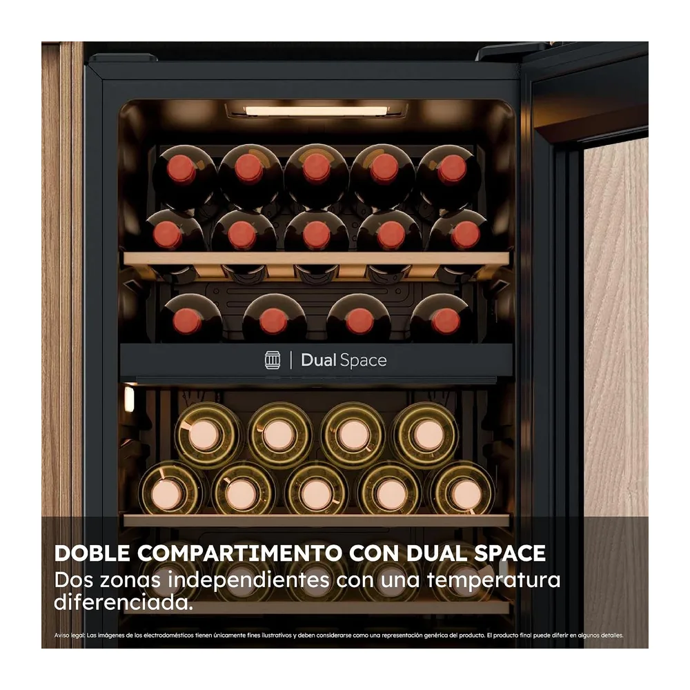 Haier Wine Bank 50 Series 5 HWS32GDG Vinoteca de 32 Botellas — 4